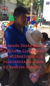 Lord Banquetas se viraliza por correr a vendedor ambulante en CDMX