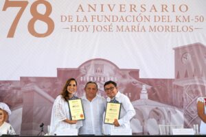 Celebran 78 Aniversario de la fundación del Kilómetro 50, hoy José María Morelos