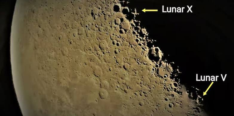 ¿La Luna tiene letras? La NASA explica el curioso efecto visual que forma una X y una V