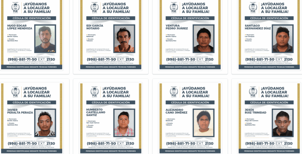 SEMEFO Quintana Roo identifica a 191 personas no reclamadas