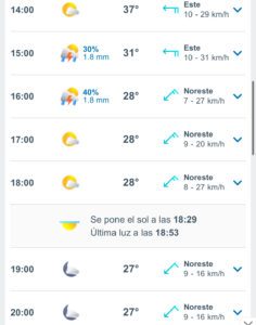 Clima hoy
