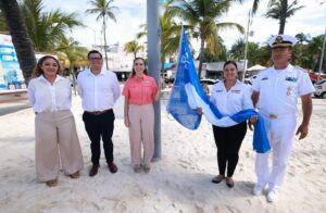 Ondea Bandera Blue Flag en Playa Norte y Playa Centro en Isla Mujeres