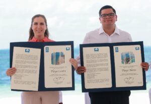 Ondea Bandera Blue Flag en Playa Norte y Playa Centro en Isla Mujeres