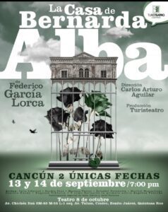 “La casa de Bernarda Alba” llega al Teatro 8 de Octubre de Cancún