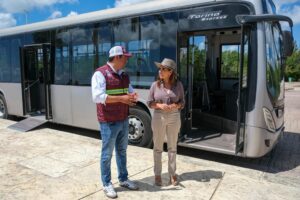 Autobuses articulados inician pruebas en Cancún