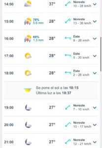 Clima hoy