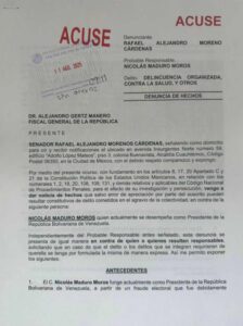 ‘Alito’ Moreno denuncia a Nicolás Maduro, por presuntos vínculos cárteles mexicanos