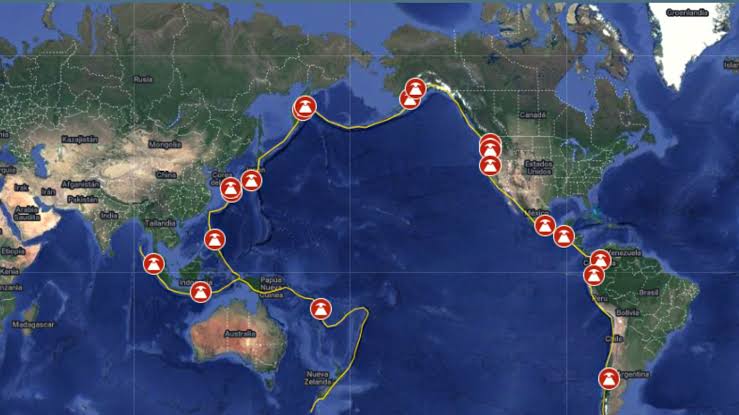 ¿Qué es el Cinturón de Fuego del Pacífico y por qué ocurren ahí el 90 % de los terremotos del mundo?