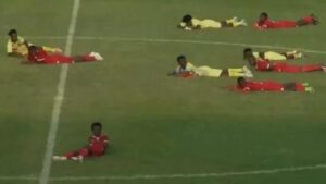 Futbolistas son atacados por abejas en pleno partido 
