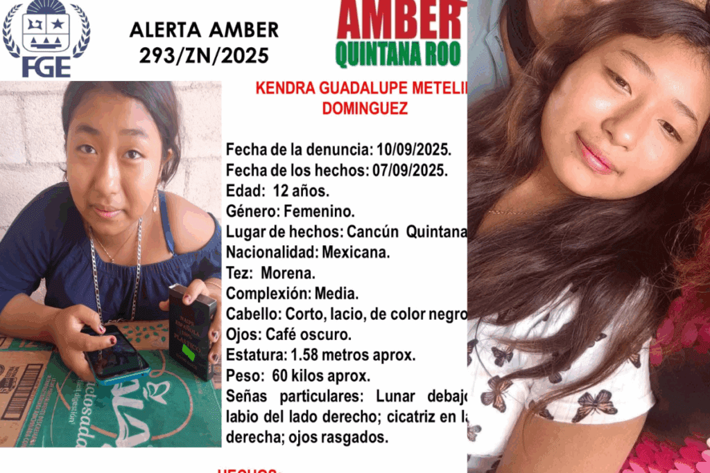 Desaparece niña de 12 años en Cancún: habría huido con hombre de 30 años