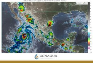 Tormenta Lorena impactaría dos veces en México 