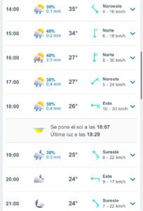 Clima hoy