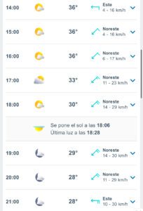 Clima hoy