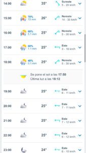 Clima hoy