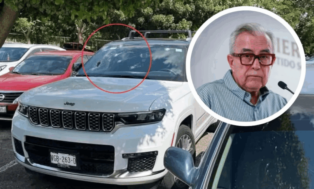 Nieta de gobernador Rocha Moya resulta ilesa tras ataque a camioneta donde viajaba