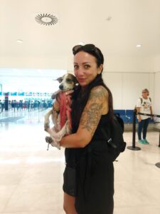 Perrita fue rescatada en Valladolid y ahora vivirá en Italia 