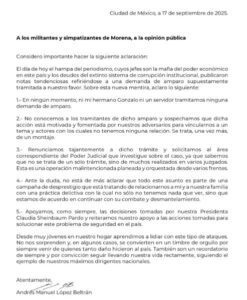 Andy López Beltrán niega ampararse para evitar su detención