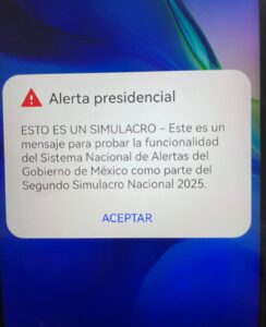 Simulacro Nacional 2025: Se activa alerta sísmica en celulares