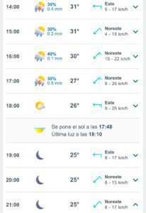 CLIMA HOY