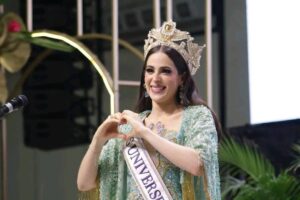 Con algarabía reciben en Tabasco a Fátima Bosch, Miss Universe México 2025