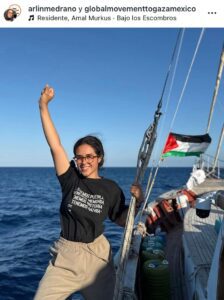 Universitaria mexicana lleva ayuda a Gaza