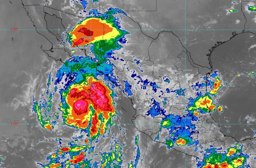 Lorena se intensifica a huracán categoría 1; prevén lluvias intensas