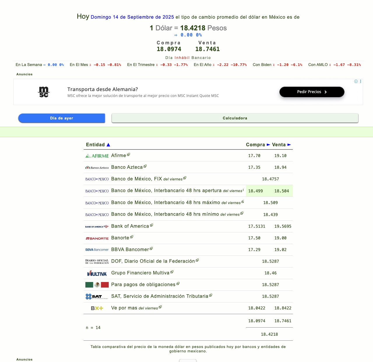 precio