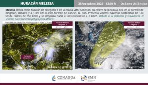 Melissa ya es huracán de categoría 1: ¿Dónde se encuentra? 1 Melissa ya es huracán de categoría 1 ¿Dónde se encuentra?