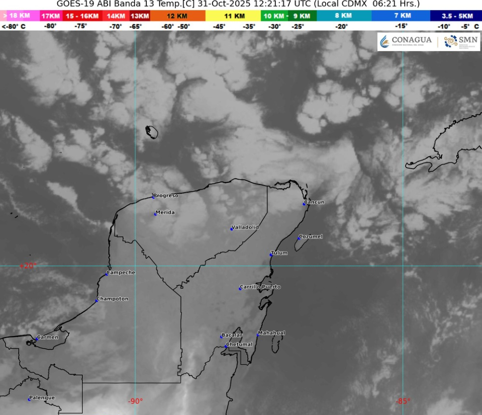 Clima en Cancún y Quintana Roo: Influencia de Frente Frío núm. 11 4 Clima hoy