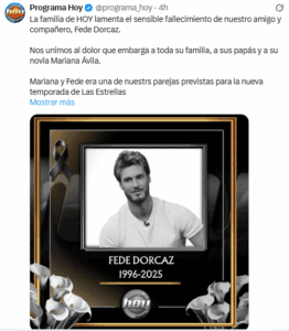Asesinan al cantante Fede Dorcaz en la CDMX