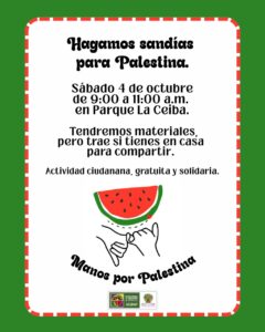 Playa del Carmen se une a la acción global de las sandías, símbolo de solidaridad con Palestina