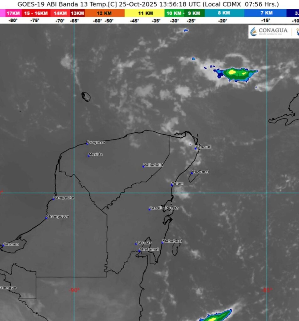 Clima hoy en Cancún y Quintana Roo:Caluroso con chubascos 5 Clima hoy