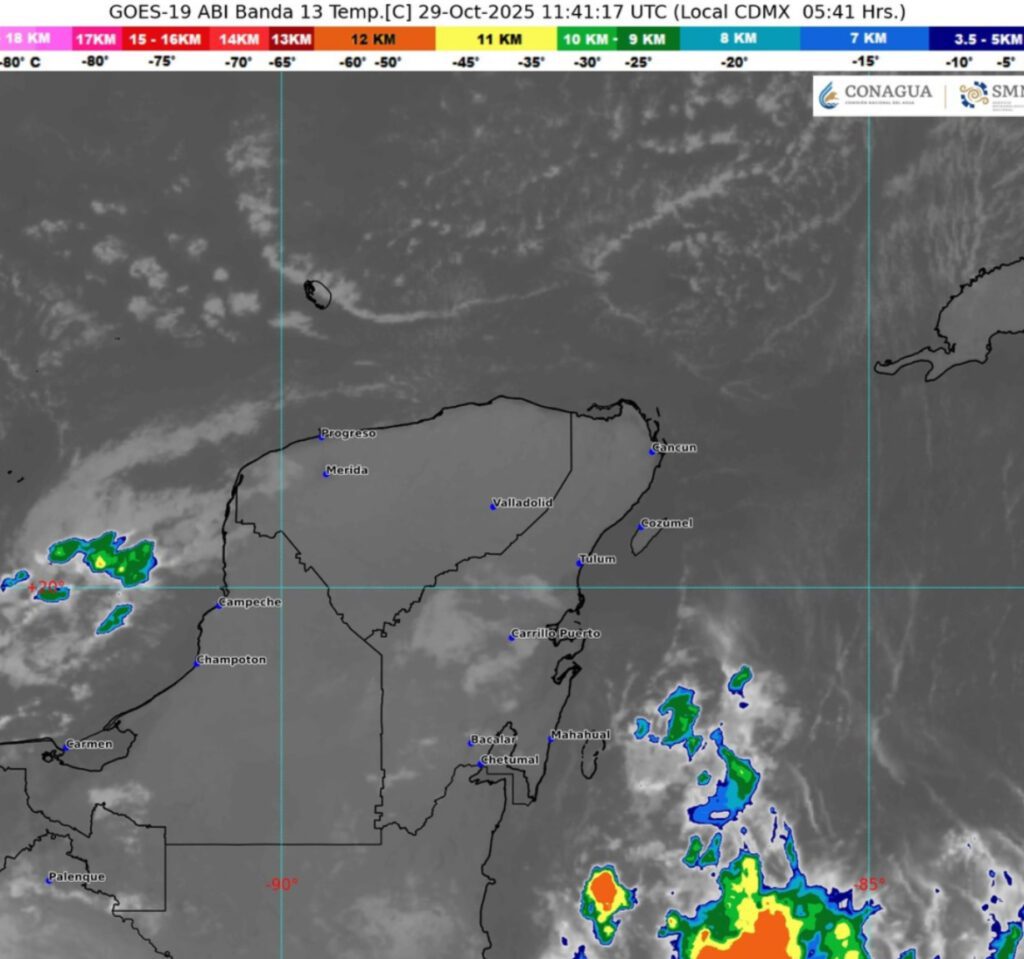 Clima hoy en Cancún y Quintana Roo: Nublado con chubascos 5 Clima