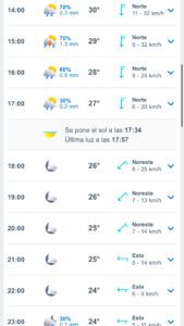 Clima hoy