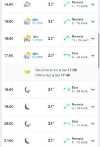 Clima hoy