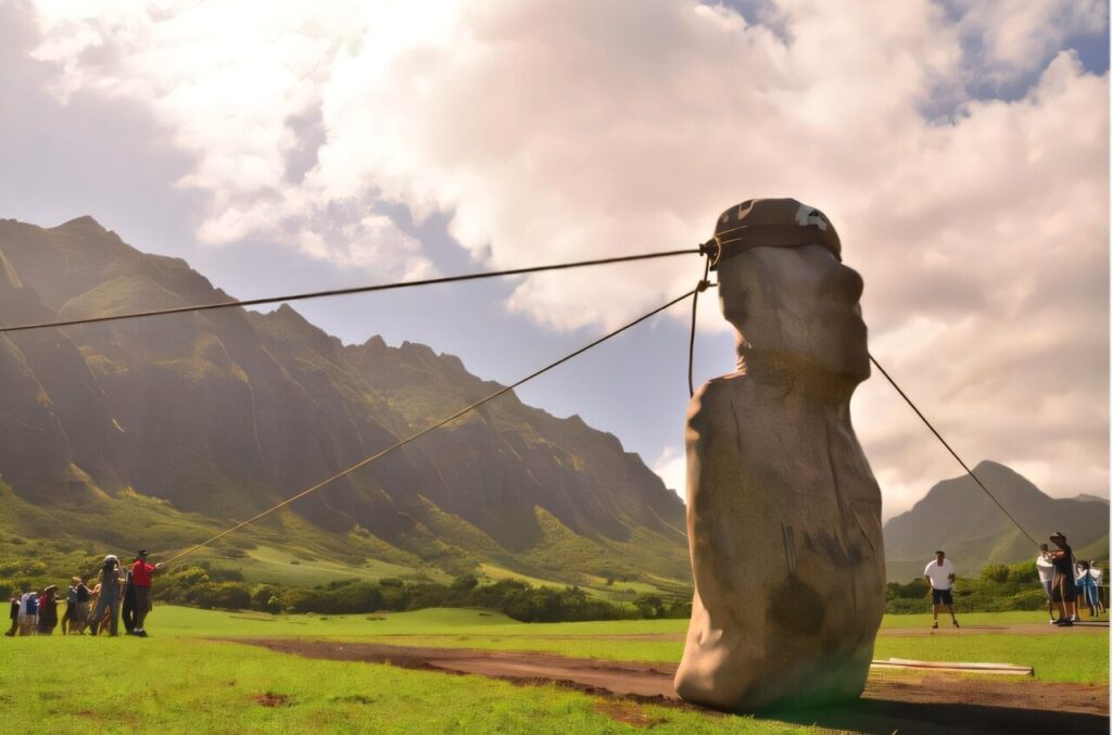 Estudio revela técnica que usaron los Rapa Nui para mover estatuas moai