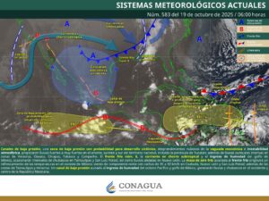 Clima hoy en Cancún y Quintana Roo: Nublado fuerte posibilidad de lluvias 