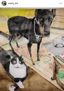 Artist immortalises pets with a unique and emotional touch