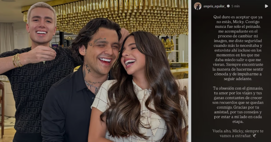 Ángela Aguilar se despide de su amigo y estilista “Micky Hair”