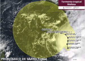 Tormenta Tropical Melissa avanza en el Caribe; evolucionaría a huracán categoría 4