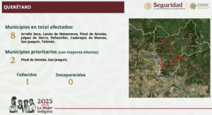 Suman 64 muertos y 65 desaparecidos por lluvias en cinco estados de México 