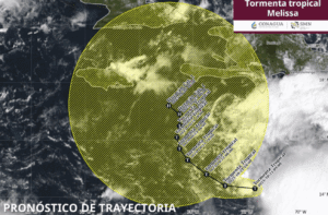 Tormenta Tropical Melissa se forma en el Caribe central