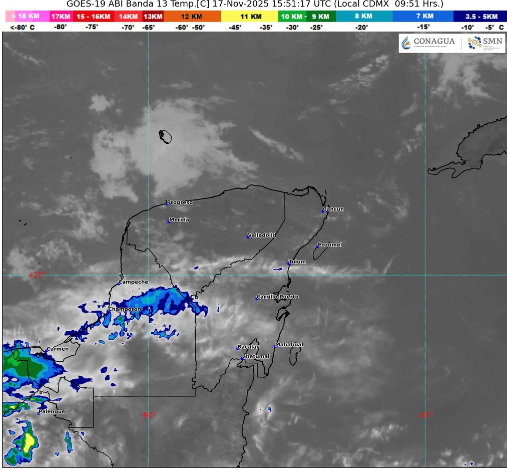 Clima en Cancun y Quintana Roo: Rachas de viento y lluvias puntuales 1 Clima en Cancun y Quintana Roo: Rachas de viento y lluvias puntuales
