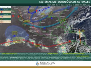 Clima en Cancún y Quintana Roo: Lluvias aisladas como influencia del Frente Frío núm. 12