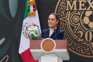 Sheinbaum presenta la Copa Mundial 2026 en Los Pinos