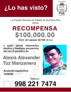 Fiscalía de Quintana Roo ofrece recompensa para hallar a 12 desaparecidos