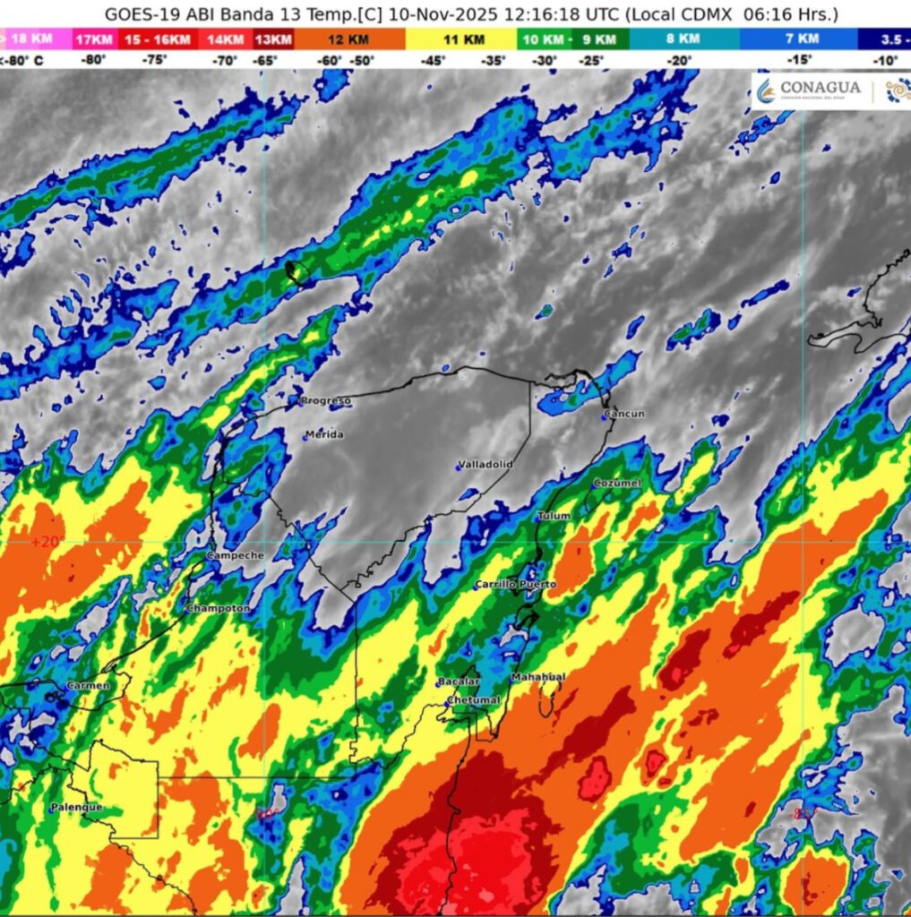 Clima hoy en Cancún y Quintana Roo: Lluvias por frente frío núm. 13 5 Clima