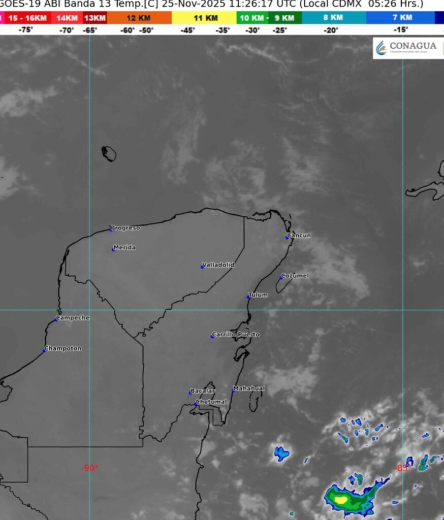 Clima hoy en Cancún y Quintana Roo: Nublado con lluvia 5 Clima hoy