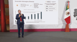 Récord de inversión extranjera con 41 mil mdd en un trimestre, destaca Sheinbaum