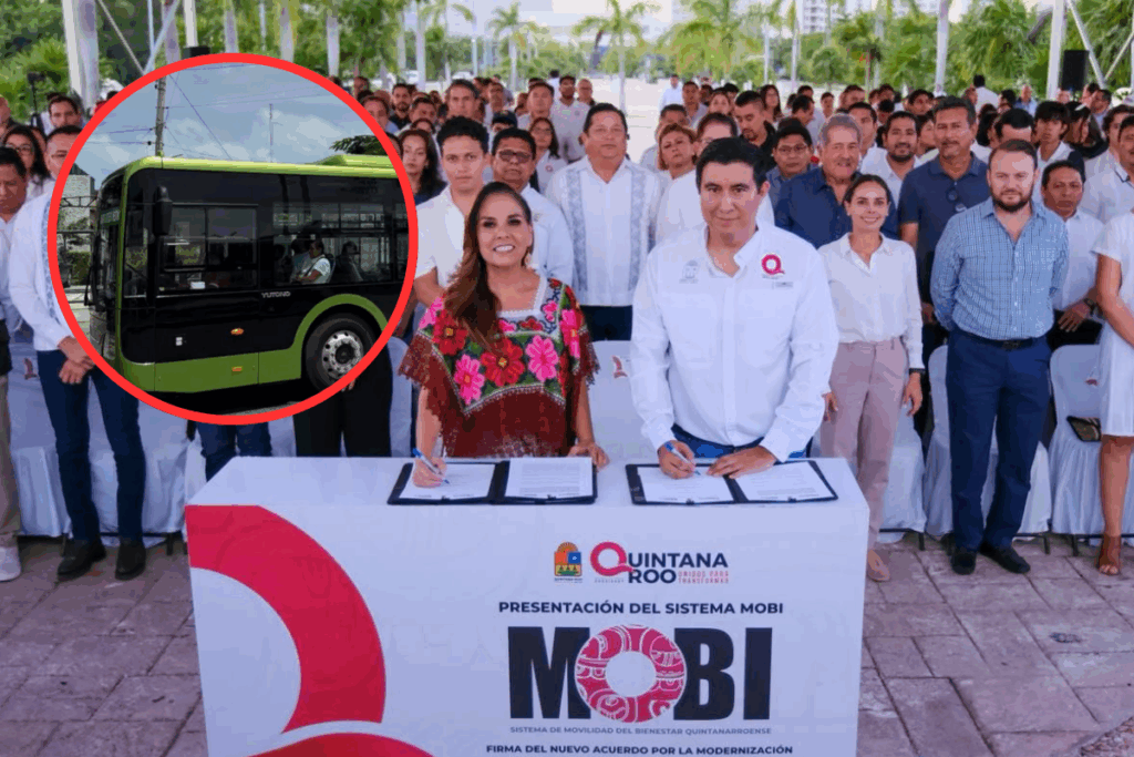 Presentan MOBI, sistema que contempla modernización del transporte público en Quintana Roo 